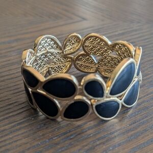 Elegant Black and Gold Women's Bracelet